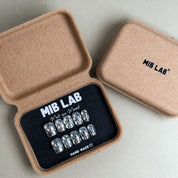 MIBLAB packaging box featuring the No Sleep nail design