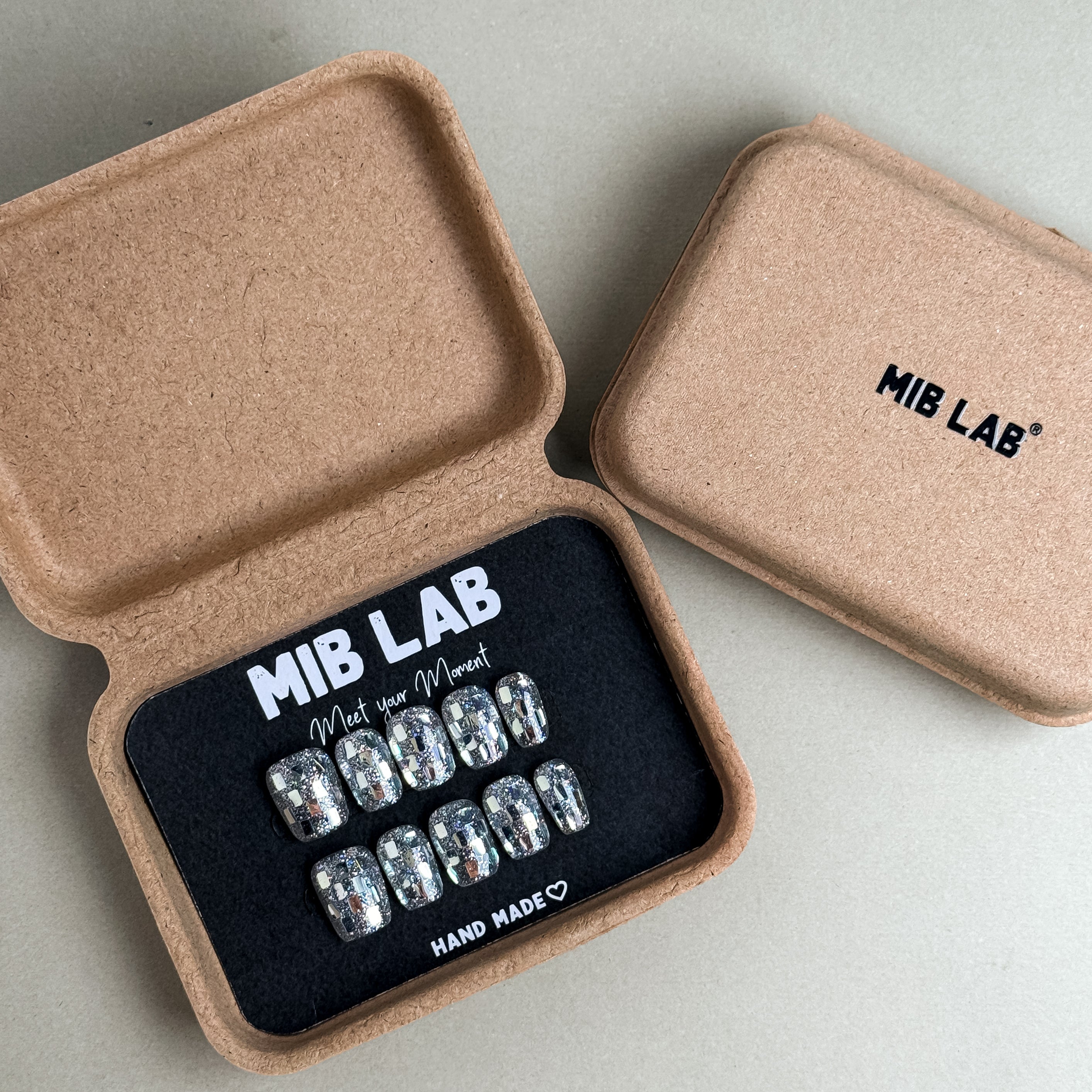 MIBLAB packaging box featuring the No Sleep nail design