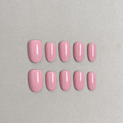 Faux Ongles R¡§|utilisables MIBLAB rose taupe brillant, Press-On Nails Premium Gen¡§¡§ve