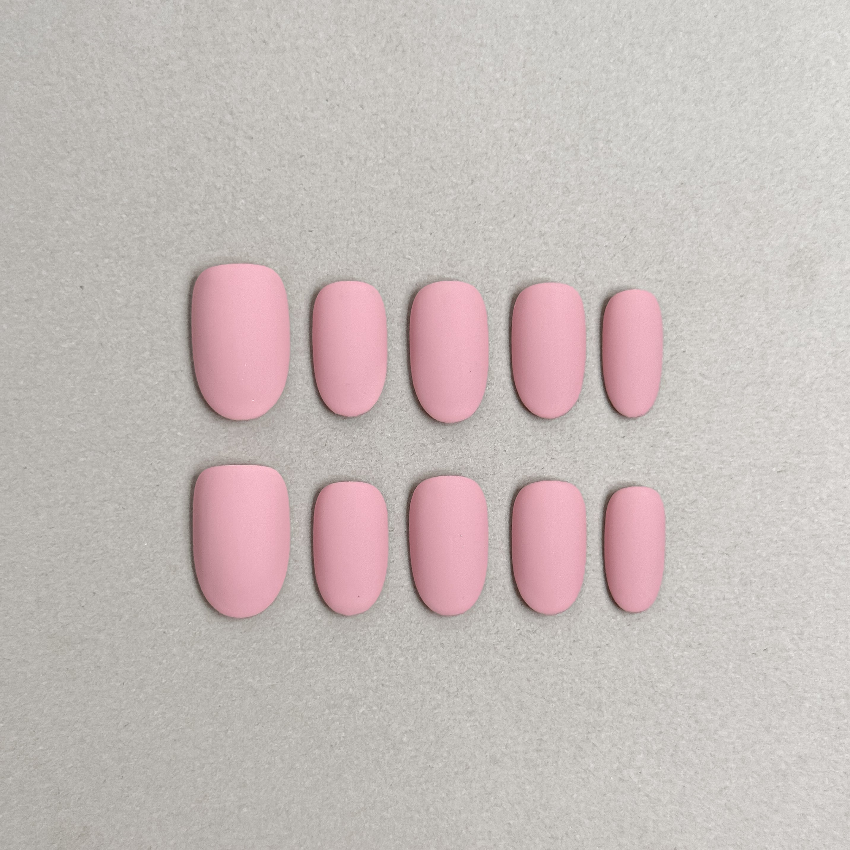 Faux Ongles R¡§|utilisables MIBLAB rose nude mat, Press-On Nails Premium Gen¡§¡§ve