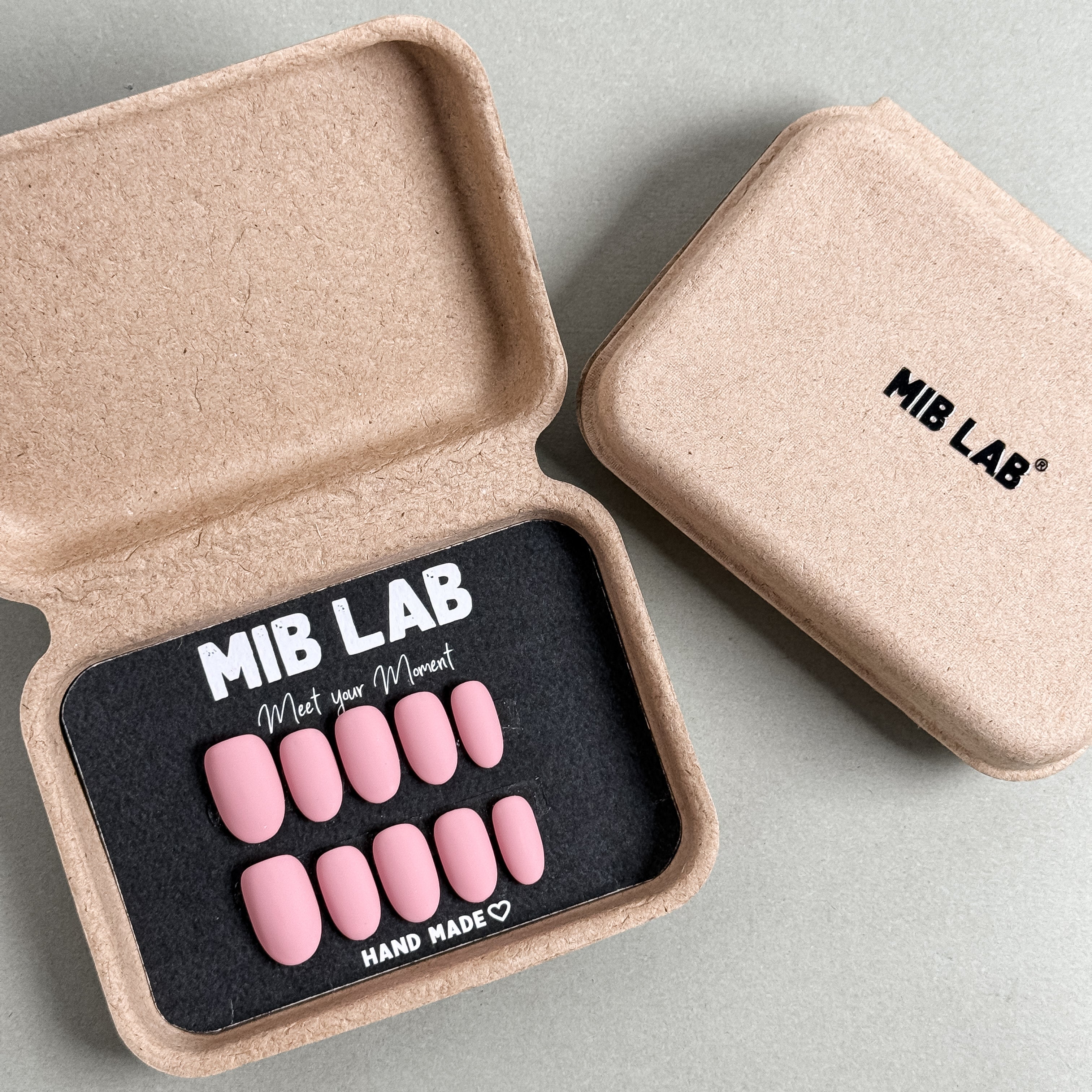 Coffret MIBLAB Press-On Nails nude mat dans bo?te ¡§|l¡§|gante, Boutique Faux Ongles Gen¡§¡§ve