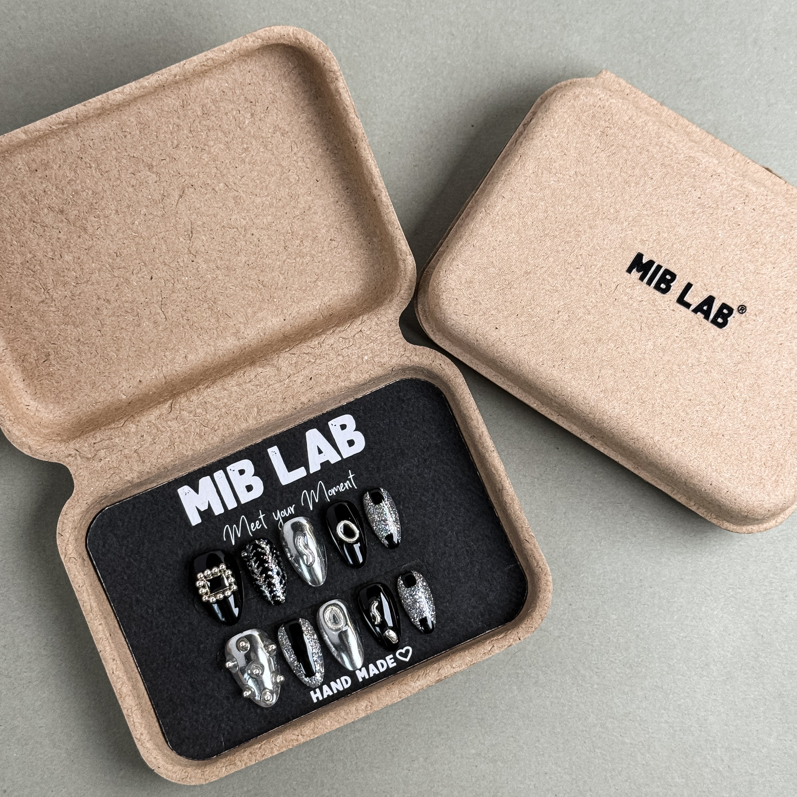 Steel My Show Reusable Press-On Nails MIBLAB Coffret Boutique Gen¨¨ve