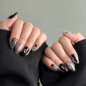 MIBLAB Steel My Show Faux Ongles R¨¦utilisables Port¨¦s Style M¨¦tallique Gen¨¨ve