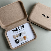 Coffret MIBLAB Press-On Nails design abstrait noir et dor¡§|, Boutique Faux Ongles Gen¡§¡§ve