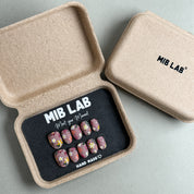 Coffret MIBLAB Press-On Nails fleuris style printanier, Boutique Faux Ongles Gen¡§¡§ve
