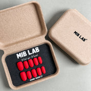Coffret MIBLAB Press-On Nails rouge mat dans bo?te ¡§|l¡§|gante, Boutique Faux Ongles Gen¡§¡§ve