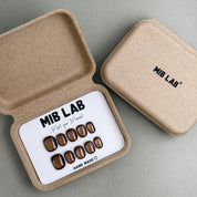Coffret MIB LAB Tombé avec press on nails premium réutilisables brun, kit complet, retrait à Genève et livraison en Suisse.