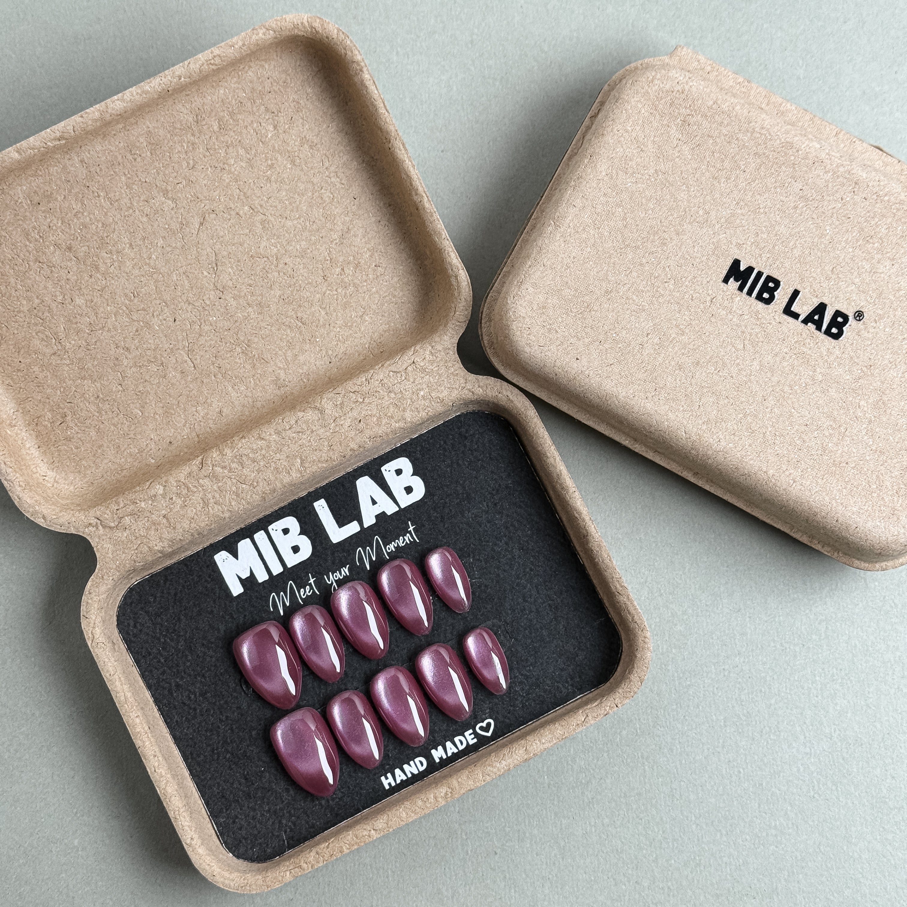 Coffret MIBLAB Press-On Nails rose perl¡§| dans bo?te ¡§|l¡§|gante, Boutique Faux Ongles Gen¡§¡§ve